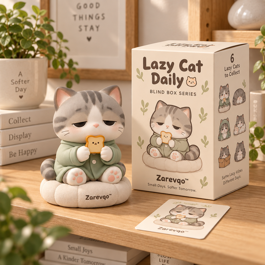 Zarevqo™ LazyPaws Lazy Cat Daily Life Blind Box product view