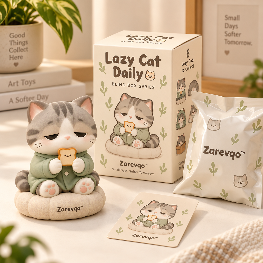 Zarevqo™ LazyPaws Lazy Cat Daily Life Blind Box image 2