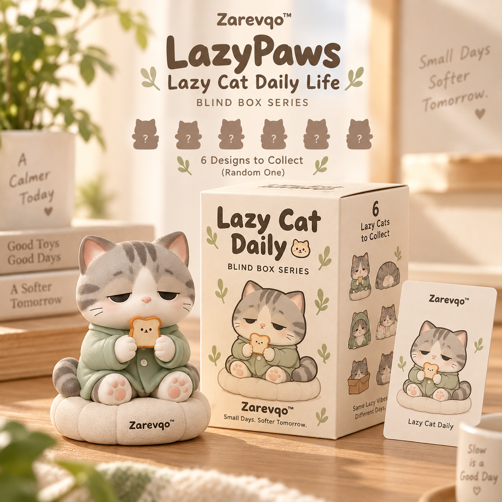 Zarevqo™ LazyPaws Lazy Cat Daily Life Blind Box image 3