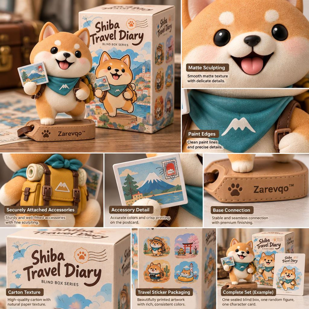 Zarevqo™ ShibaVoyage Shiba Travel Diary Blind Box image 4
