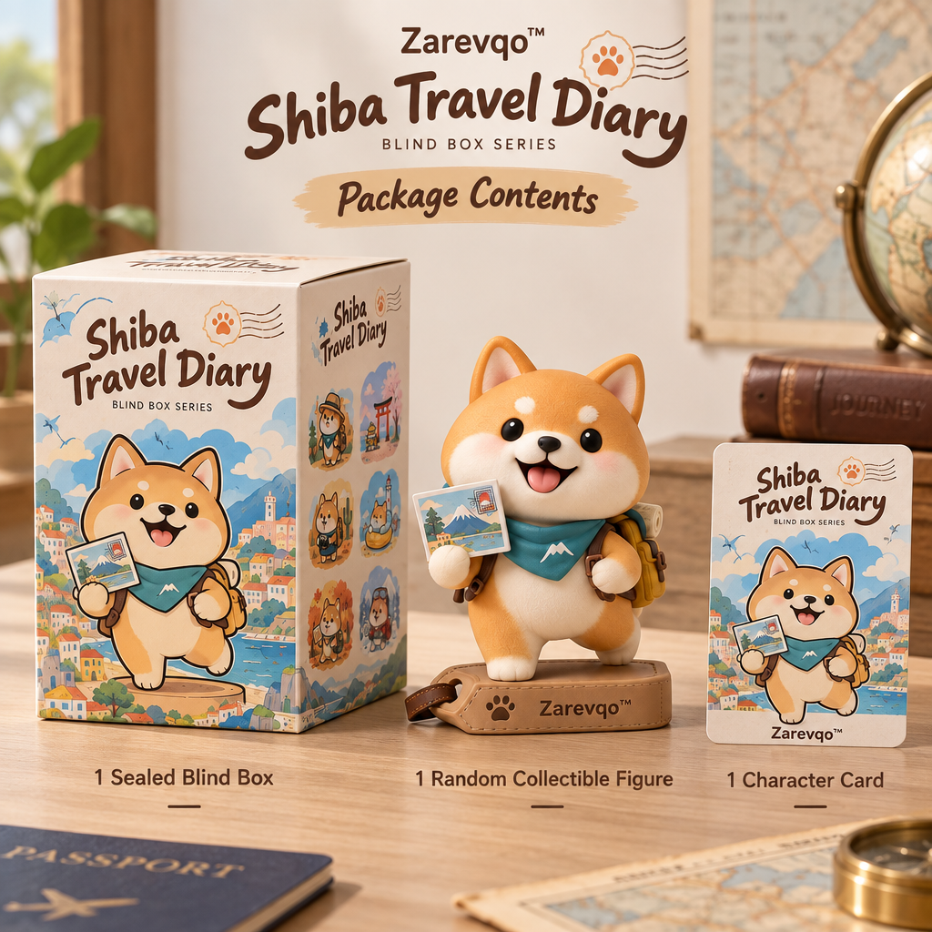 Zarevqo™ ShibaVoyage Shiba Travel Diary Blind Box image 5