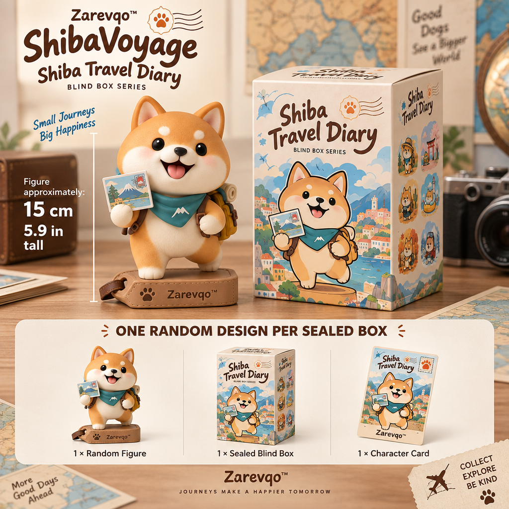 Zarevqo™ ShibaVoyage Shiba Travel Diary Blind Box image 6