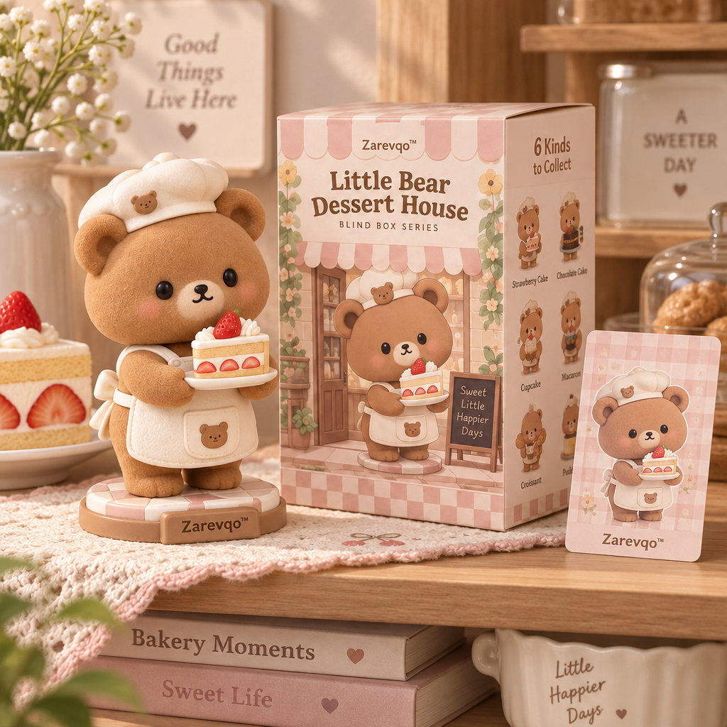 Zarevqo™ BearPatisserie Little Bear Dessert House Blind Box product view