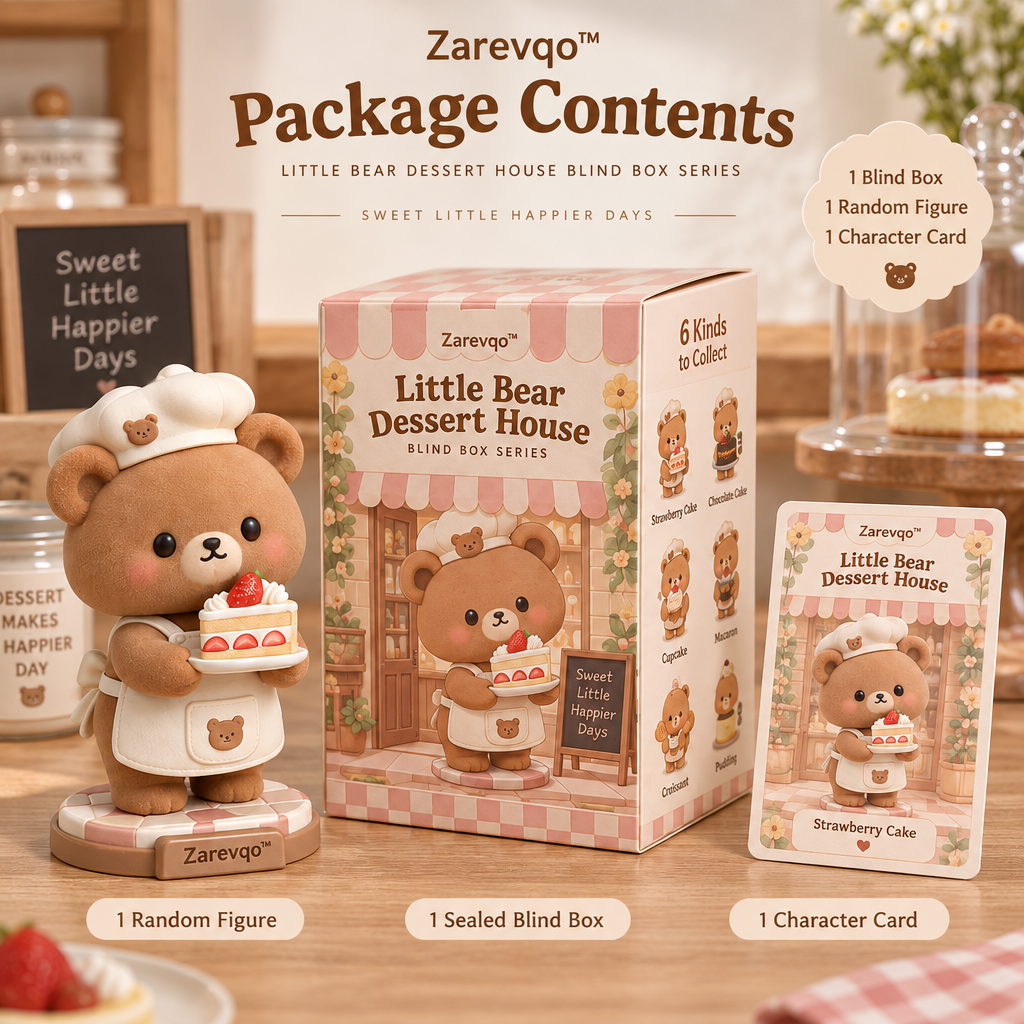 Zarevqo™ BearPatisserie Little Bear Dessert House Blind Box image 5