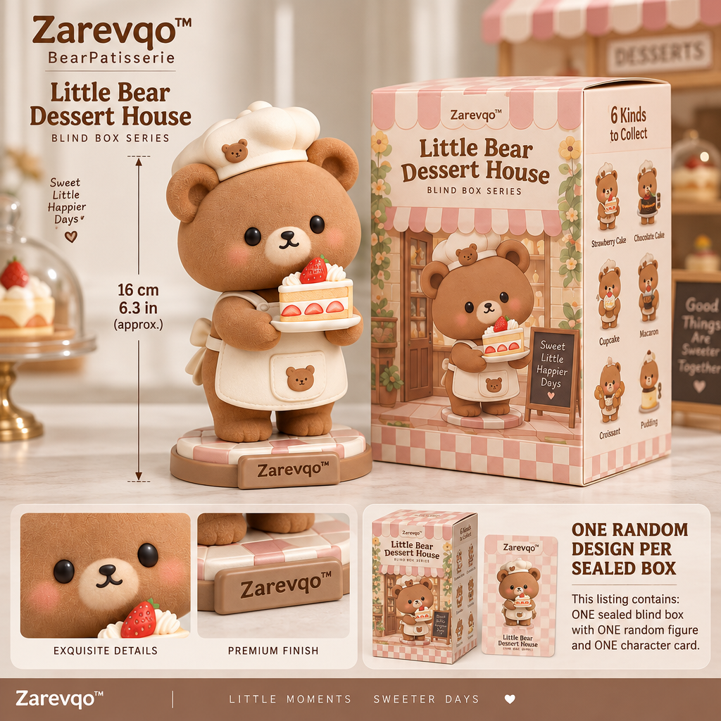 Zarevqo™ BearPatisserie Little Bear Dessert House Blind Box image 6
