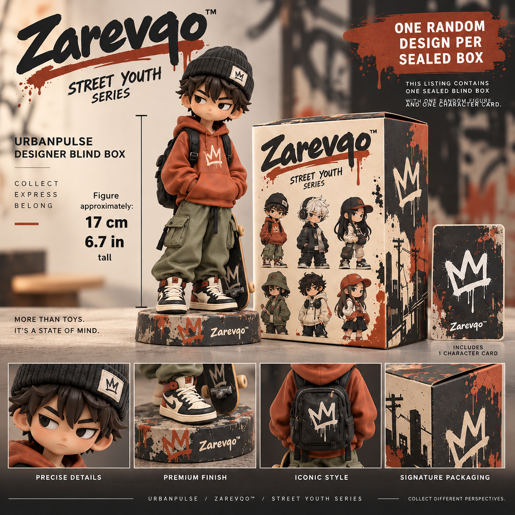 Zarevqo™ UrbanPulse Street Youth Designer Blind Box image 6
