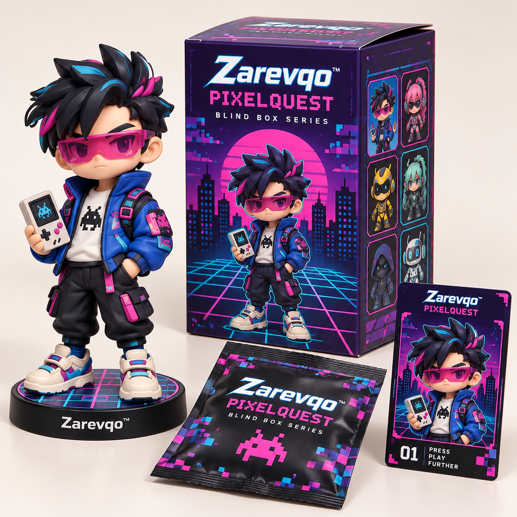 Zarevqo™ PixelQuest Retro Arcade Character Blind Box image 2