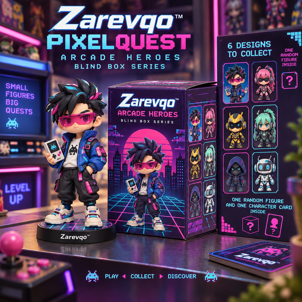 Zarevqo™ PixelQuest Retro Arcade Character Blind Box image 3
