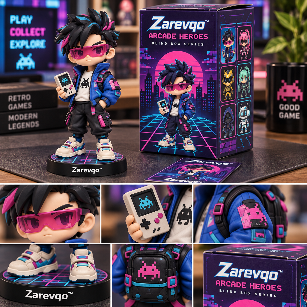 Zarevqo™ PixelQuest Retro Arcade Character Blind Box image 4