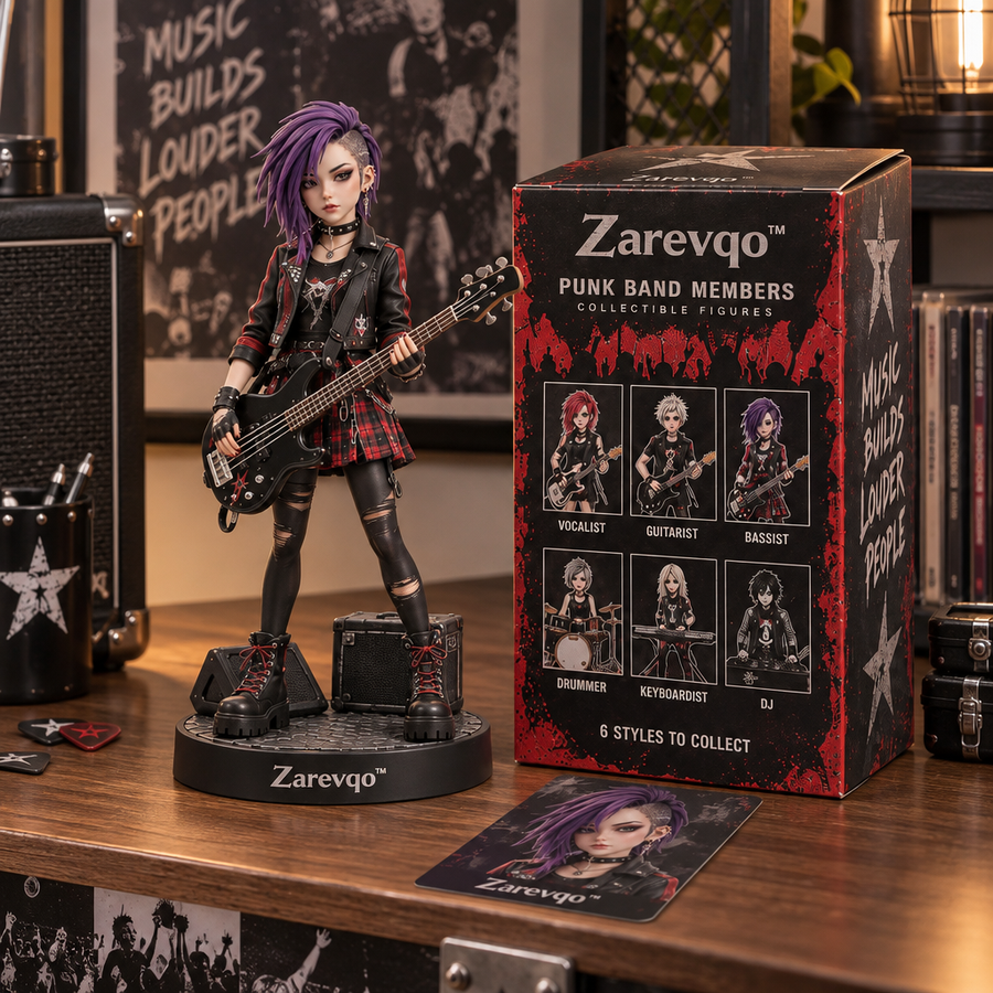 Zarevqo™ RebelStage Punk Band Member Blind Box product view